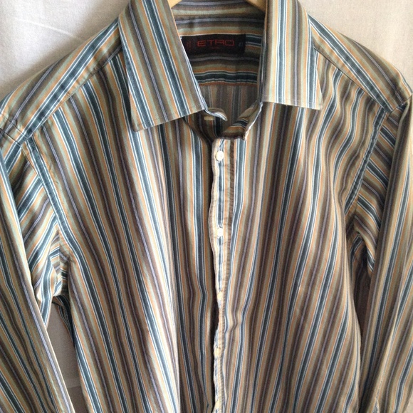 Etro Milano Size 41, fits like medium, L/S shirt - Picture 3 of 5